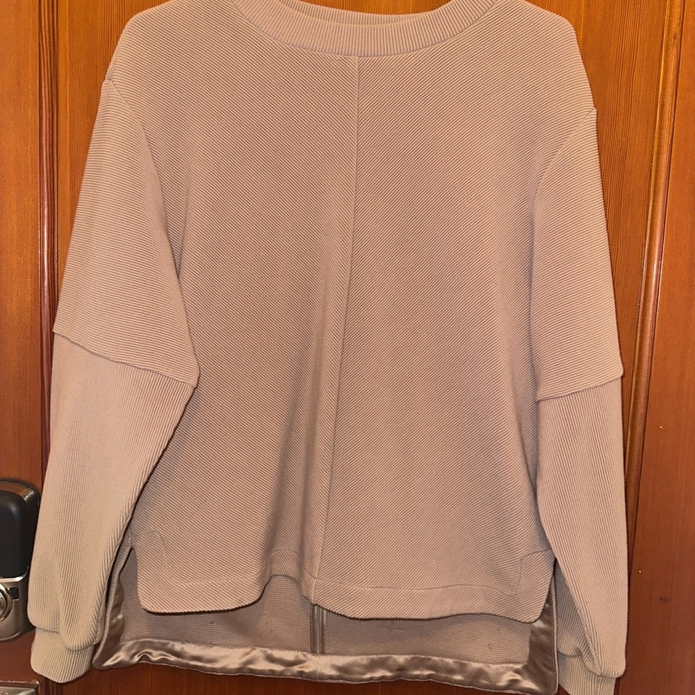 Varley Oversized Ribbed Crewneck Sweatshirt
